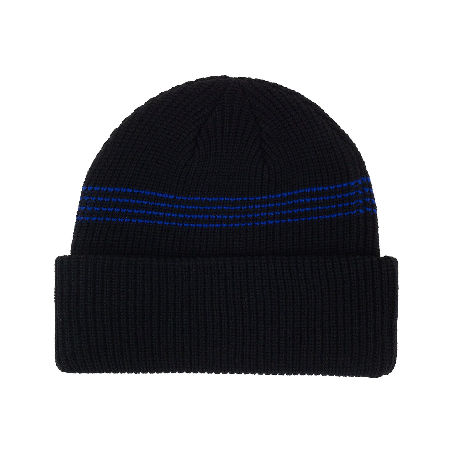 NST x Autumn Mini Stripe Beanie (Black Cobalt Blue)