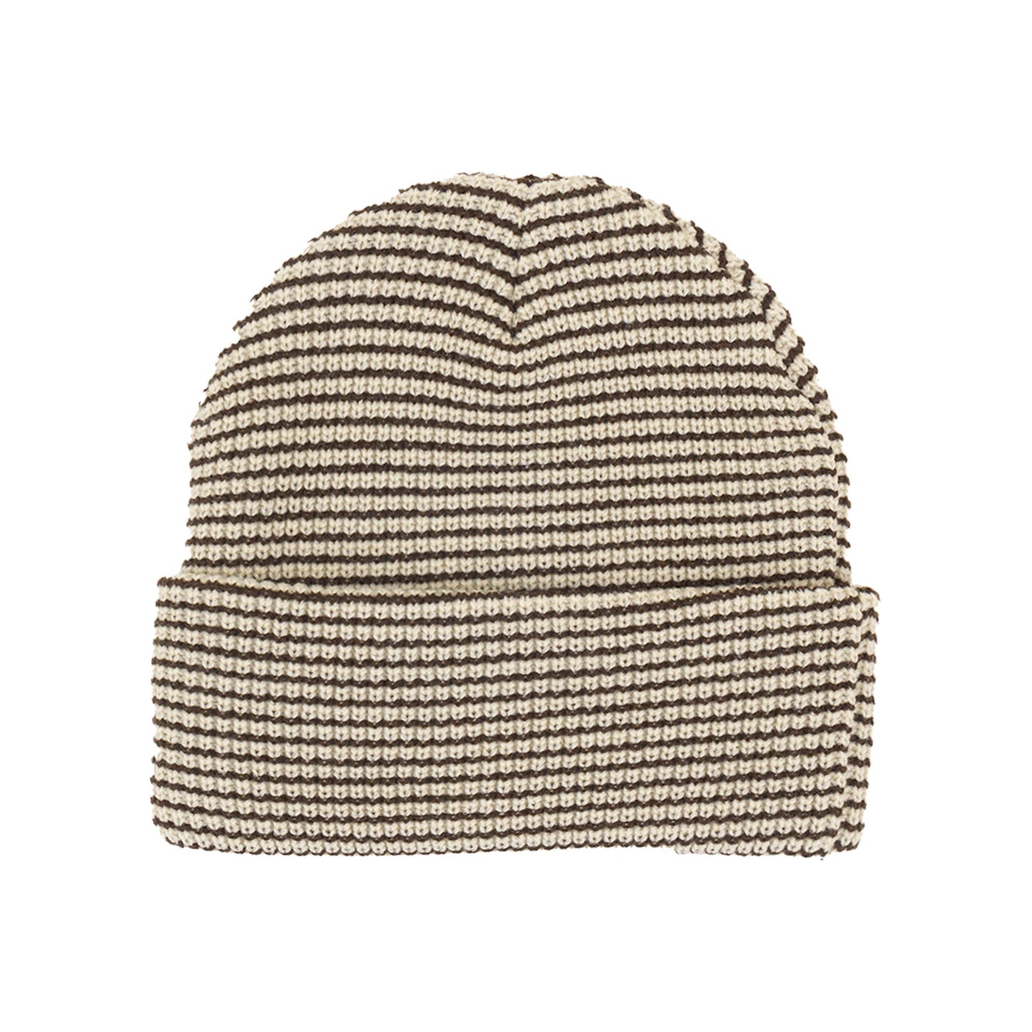 NST x Autumn Stripe Beanie (Natural Chocolate Brown)