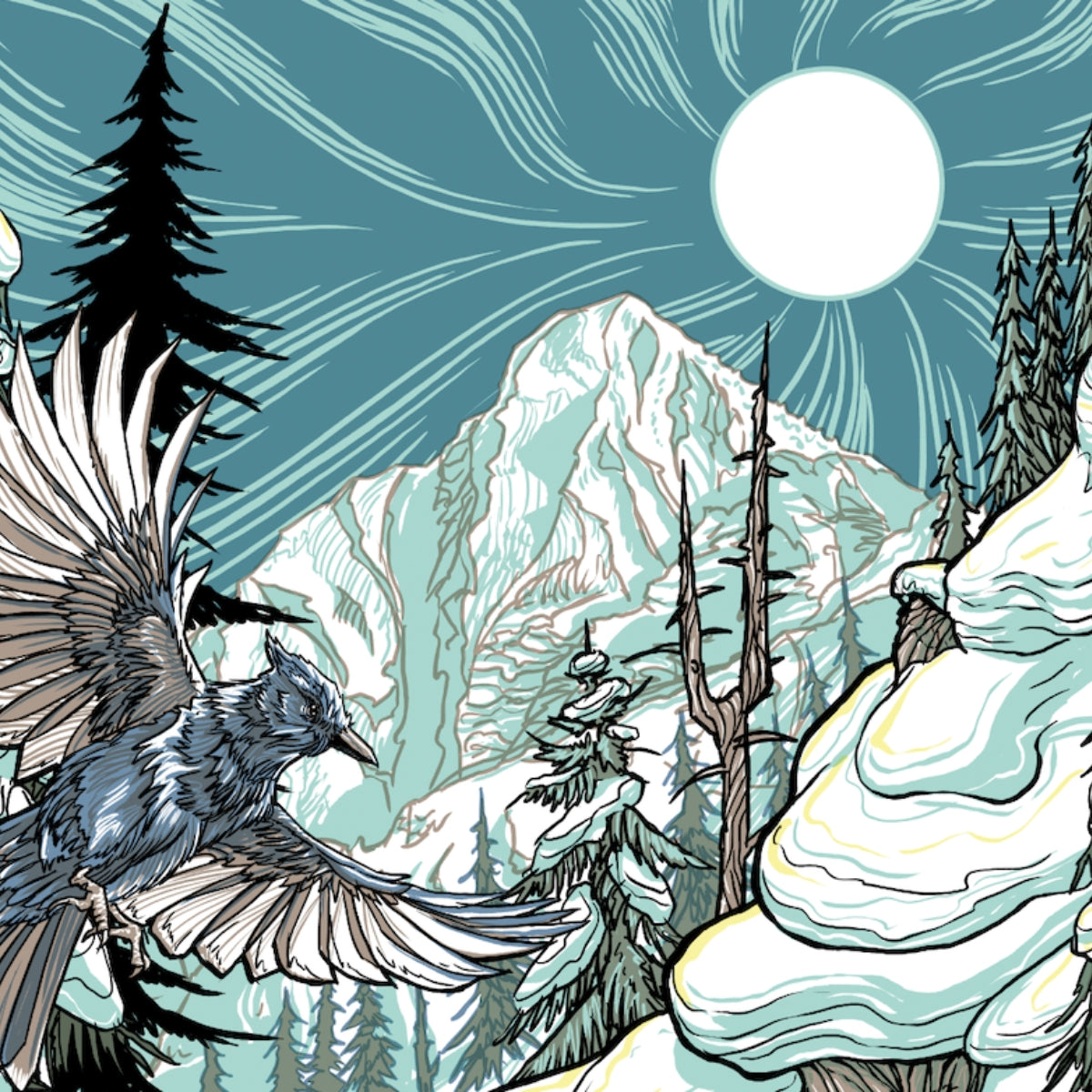 NST Snow LTD Edition Athlete Signed Screenprint by Kaia Sauter
