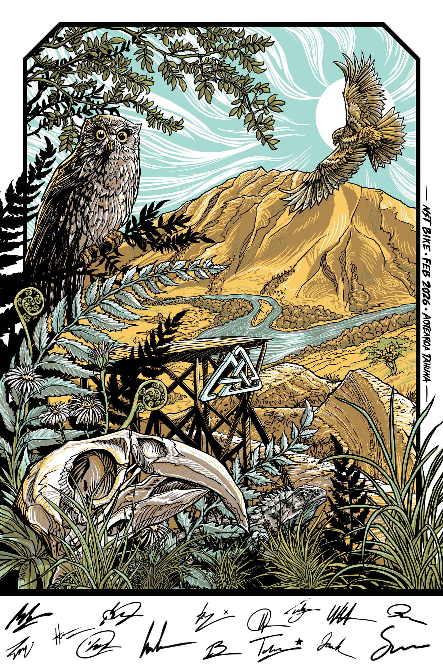 NST Bike LTD Edition Athlete Signed Screenprint by Kaia Sauter