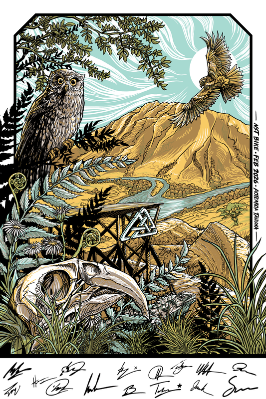 NST Bike LTD Edition Athlete Signed Screen Print by Kaia Sauter