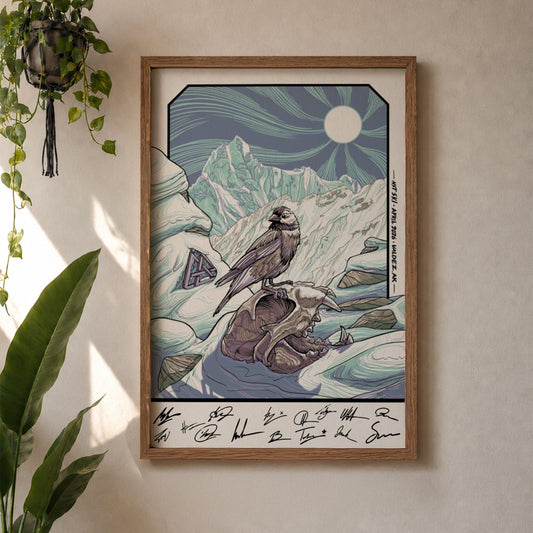 NST Ski LTD Edition Athlete Signed Screen Print by Kaia Sauter