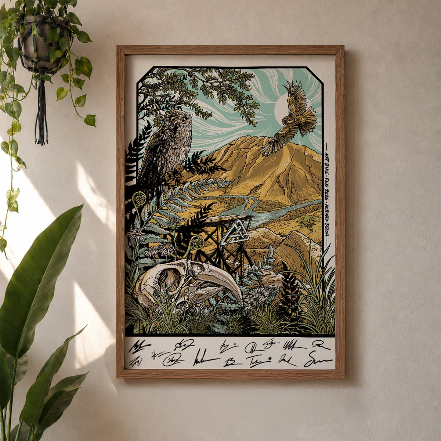 NST Bike LTD Edition Athlete Signed Screenprint by Kaia Sauter