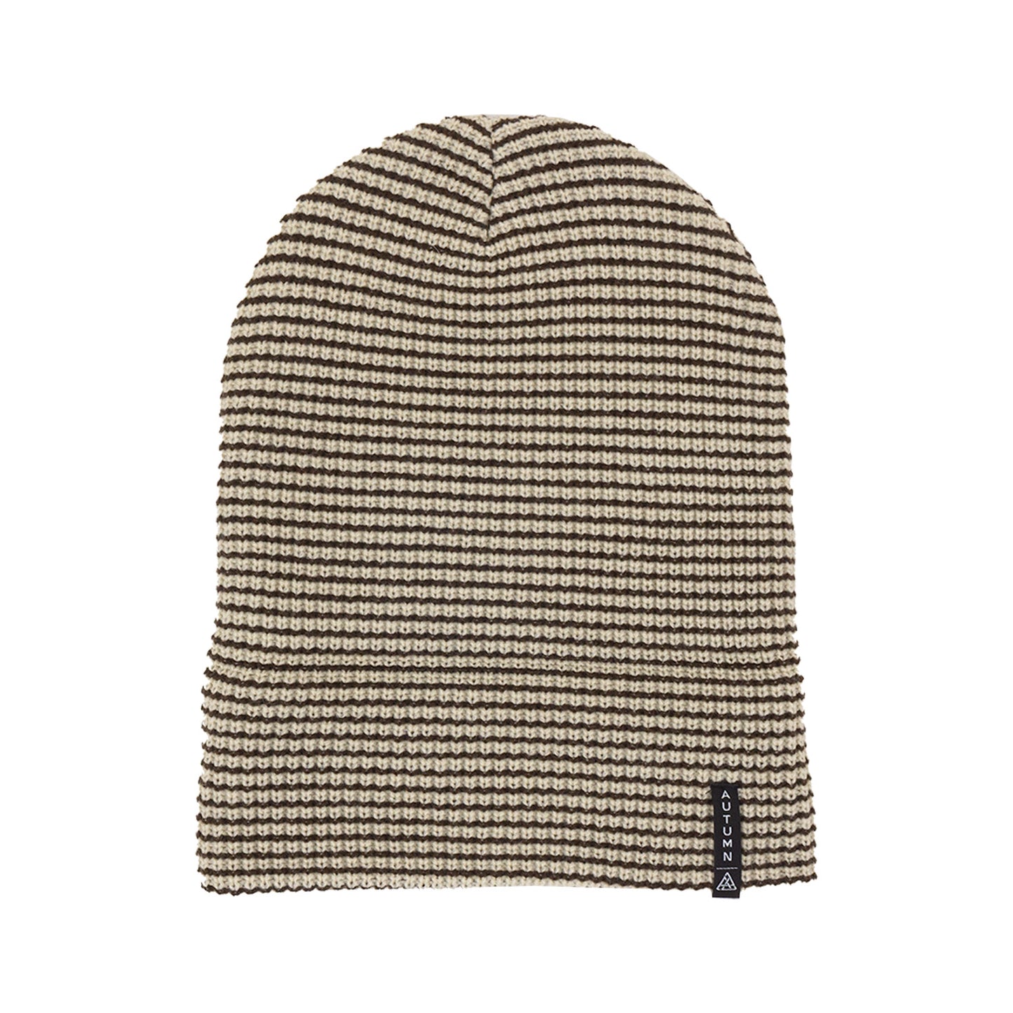 NST x Autumn Stripe Beanie (Natural Chocolate Brown)